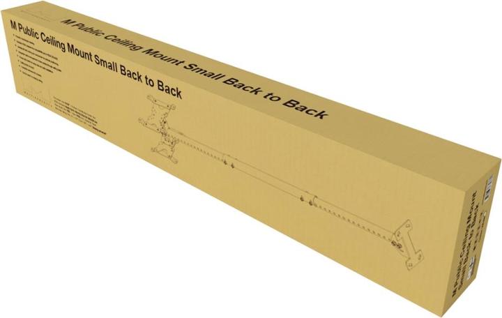 Actual product image Multibrackets Ceiling mount up to 2x32", aluminum, white, Back to Back (Ceiling, 32", 28 kg)