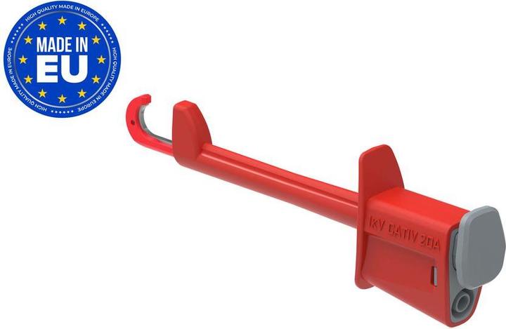 Actual product image RND Hook terminal 1kV 20A brass, nickel-plated red (Microphone Clip)