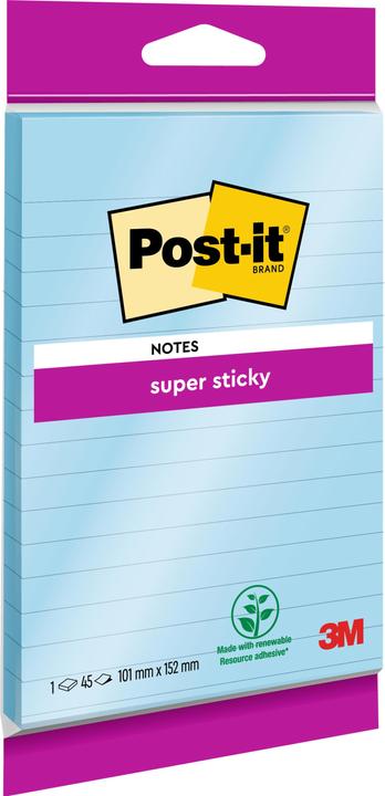 Image du produit Post-it Super Sticky (102 x 152 mm)