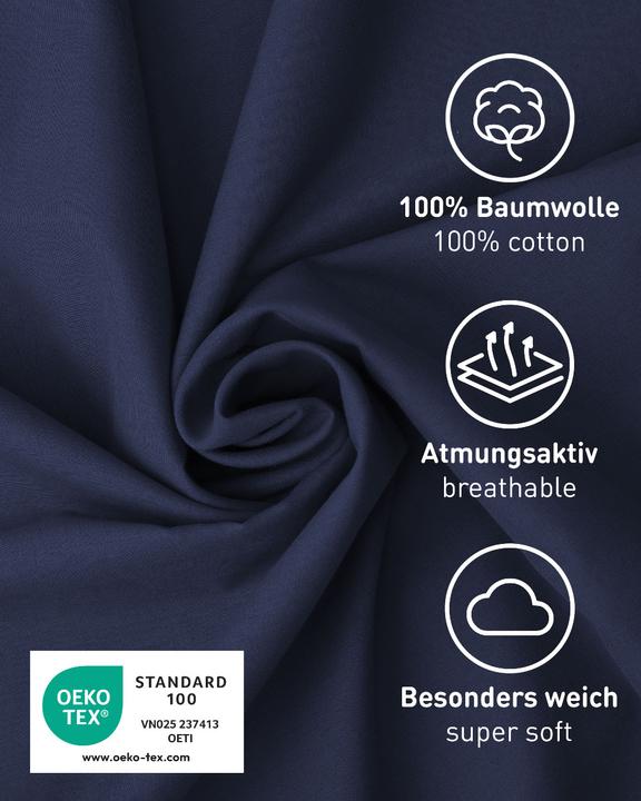 Produktbild Fit-Flip Hüttenschlafsack Baumwolle ultraleicht mit Kissenfach 90x220cm (220 cm)