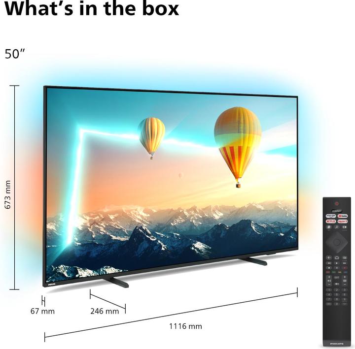 Actual product image Philips 50PUS8007 (50", PUS8007, LED, 4K, 2022)