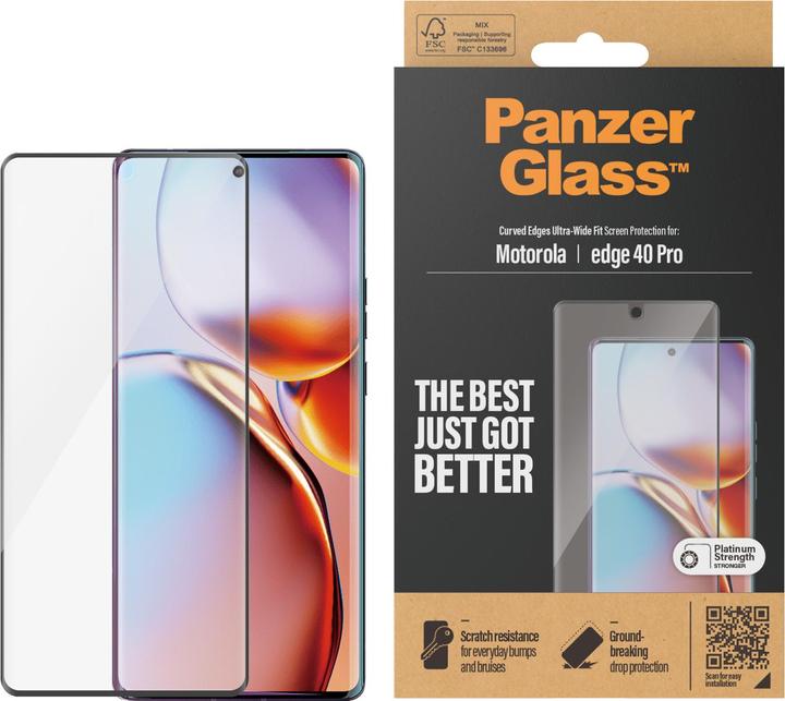 Immagine prodotto PanzerGlass Vestibilità ultra-ampia (1 Pezzo/i, Motorola Edge 40 Pro)