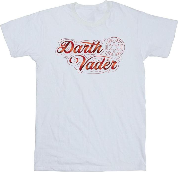 Star Wars ObiWan Kenobi Darth Vader Ribbon Font TShirt (M)