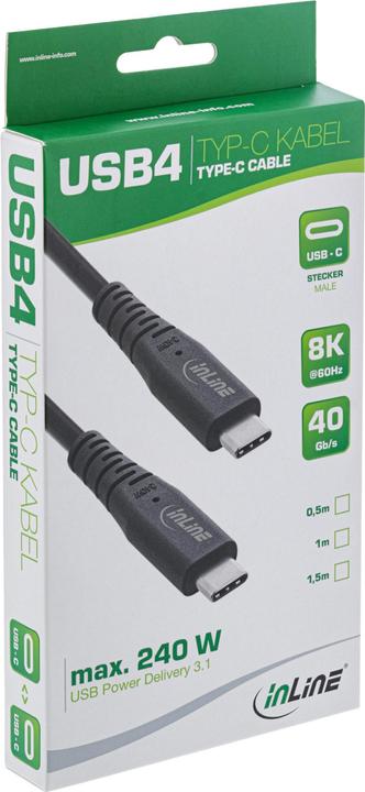 Actual product image InLine USB C – USB C (0.50 m, USB 4.0)
