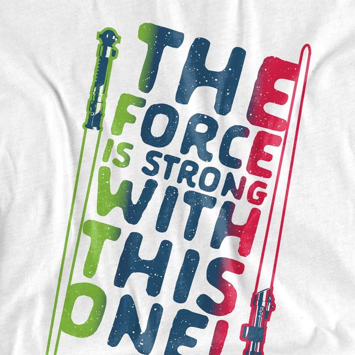 Actual product image Star Wars Unisex Adult Force Is Strong T-Shirt (S)