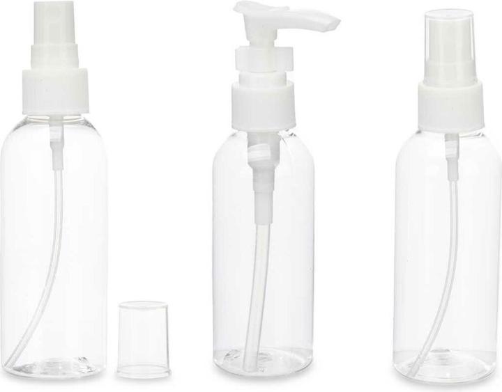 Immagine prodotto Berilo Set da viaggio in plastica bianca trasparente (36 pezzi)
