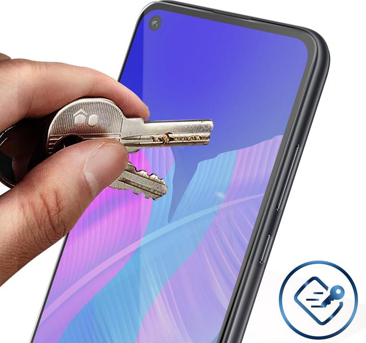 Actual product image Avizar Crystal clear film, glass screen protector (1 Piece, Huawei P40 Lite E)