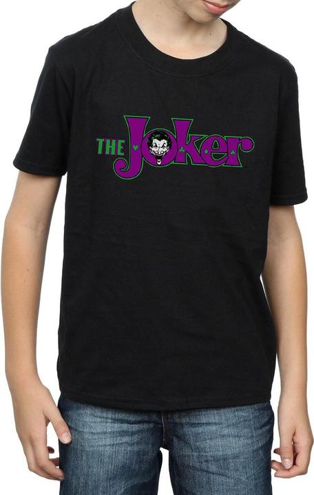 Actual product image Boys The Joker Text Logo T-Shirt (152, 158)