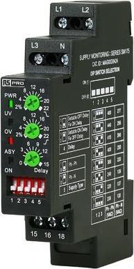 Actual product image Rs Pro Phase Monitoring Relay, 3 Phase, SPDT, DIN