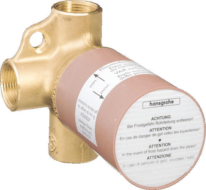 hansgrohe Grundkrper Trio Universal Absperr- u. Umstellventil DN20 15981180