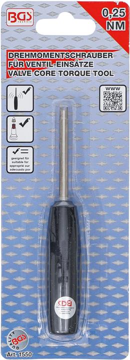 Actual product image BGS Drehmomentschrauber für Ventil-Einsätze 0,25 Nm