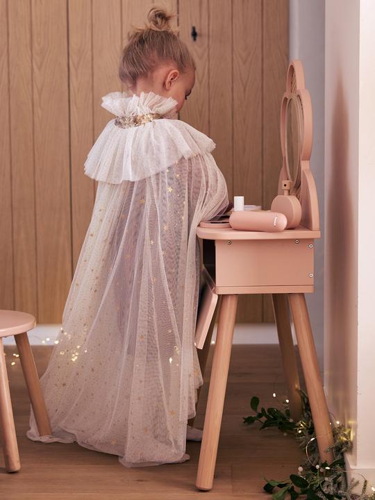 Immagine prodotto Vertbaudet Tavolino da toeletta per bambini con accessori, legno FSC (50,5 x 30,5 x 89 cm)