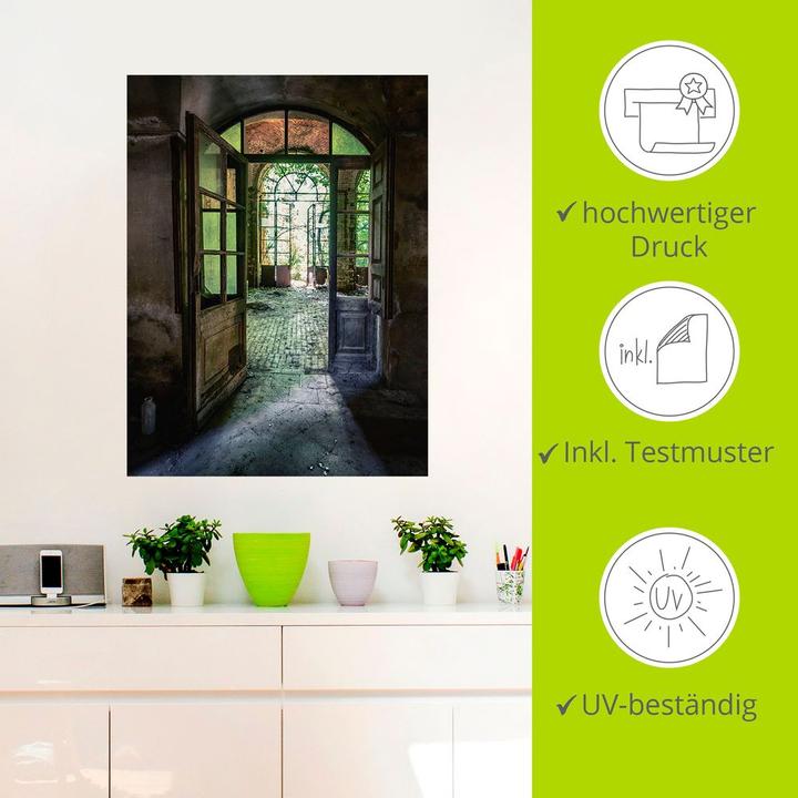 Produktbild Artland Lost Place - alte Tür Fenster U4CF (45 x 60 cm)