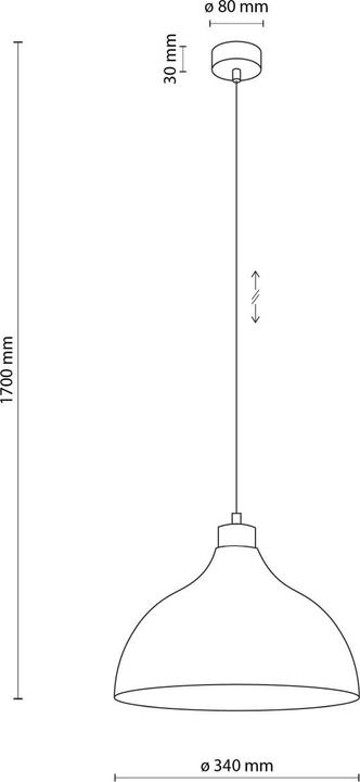 Actual product image Licht-Erlebnisse Pendelleuchte Helma (E27)