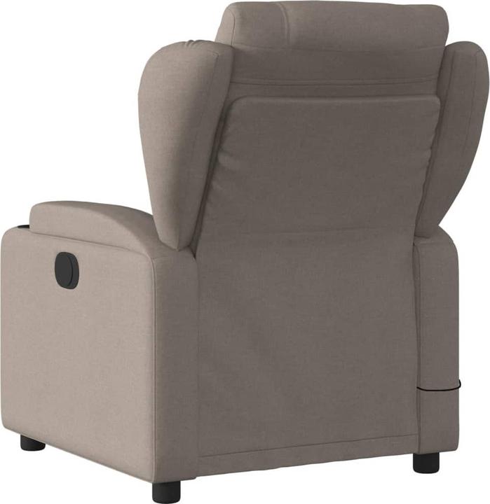 Actual product image VidaXL Massage chair taupe fabric,Colour: Taupe,Material: Fabric (100