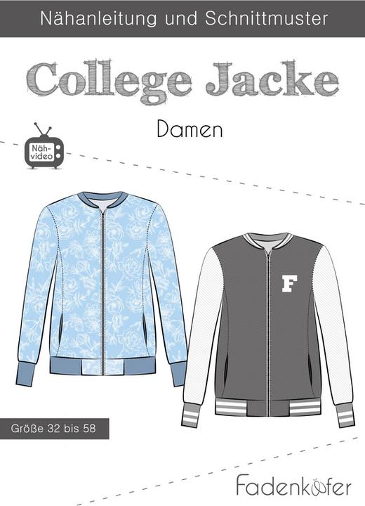 Actual product image Fadenkäfer Pattern College Jacket Ladies