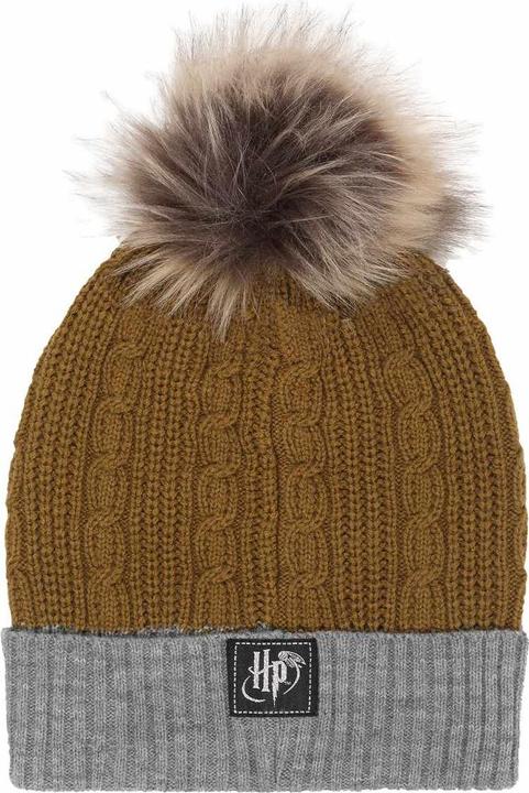 Actual product image Hufflepuff Pom Pom Beanie