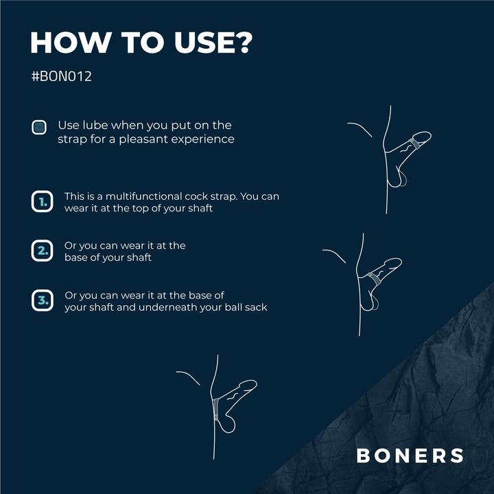 Actual product image Boners Cock Strap L (5.50 cm)