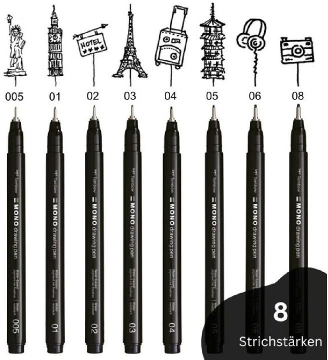 Actual product image Tombow Mono Drawing Pen (Black, 1 x)