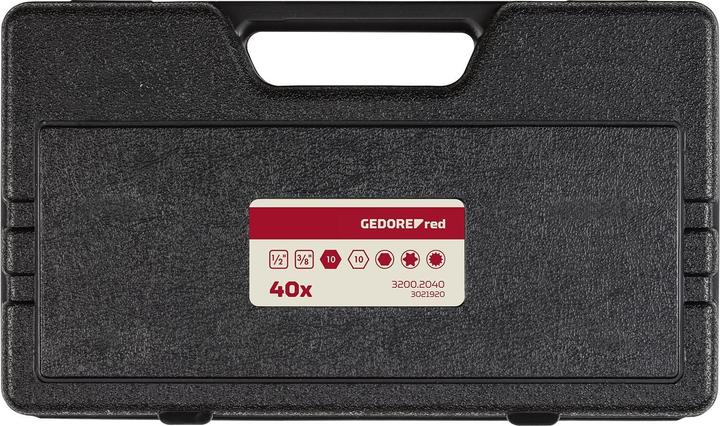 Produktbild Gedore Red red R35003040 Bit-Satz 10mm TX+XZN+6-kant 40-teilig (10mm)