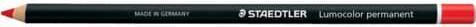 Actual product image Staedtler LUMOCOLOR PERMANENT - GLASS CHROME - Markers (Red, 4 mm, 1 x)