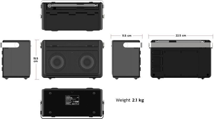 Actual product image PerfectPro Audisse (DAB+, Web radio, VHF, Bluetooth, Wi-Fi)