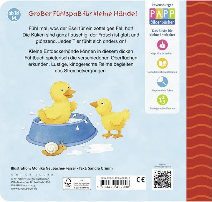 Produktbild Ravensburger Tier Fühlbuch (Deutsch)