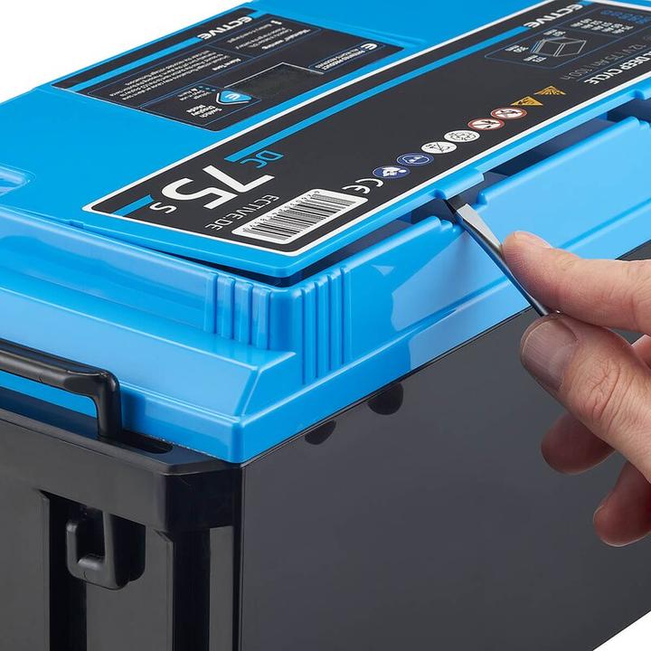 Produktbild Ective Deep Cycle AGM Versorgungsbatterie 12V 115Ah m Display Batterie Wohnmobil (12 V, 115 Ah)