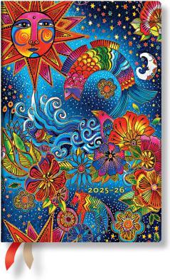 Paperblanks PAPERBLAN Agenda Magie Mini 25/26 FD0660-3 1W/2S 13M DE HOR SC 9.5x14cm (9,5 x 14 cm, Tedesco)