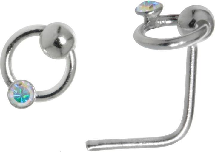 Produktbild Bijouteria Nasenpiercing (Silber 925, Kristall)