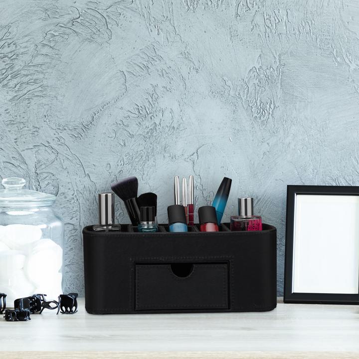 Image du produit Relaxdays Organiseur de bureau Faux cuir