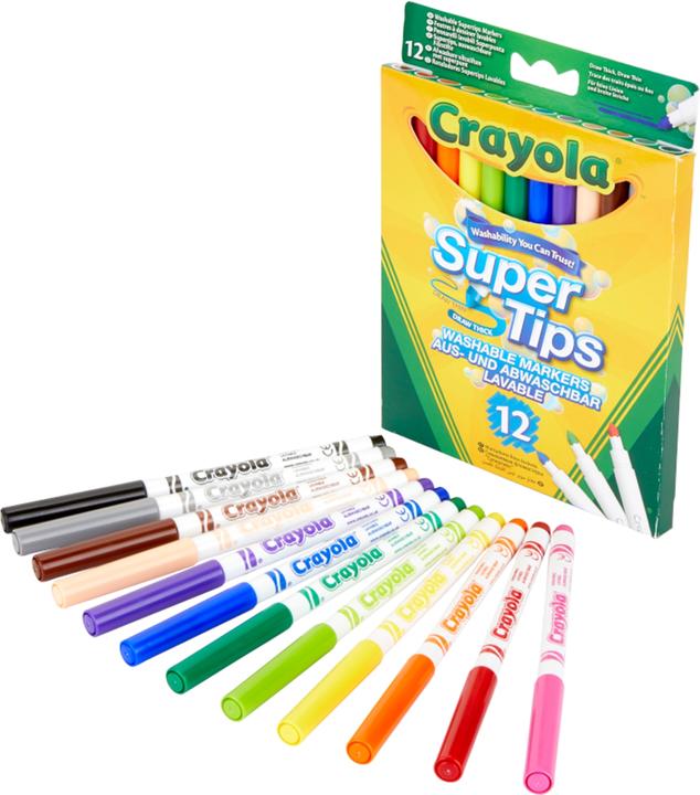 Produktbild Crayola Marker mit Super-Point (Multi, 12 x)
