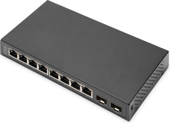 Actual product image Digitus 8-Port Gigabit + 2 Gigabit SFP Ethernet, Unmanaged Switch (8 Ports)