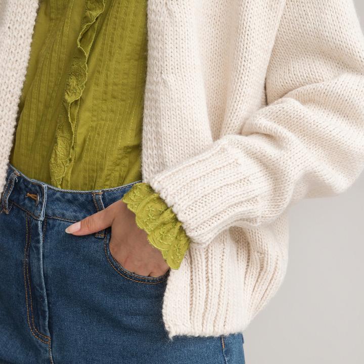 Produktbild La Redoute Collections Strickjacke aus Grobstrick (XXL)