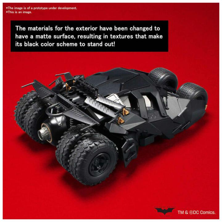 Actual product image Banpresto Model Kit Batman Begins Batmobile 1/35