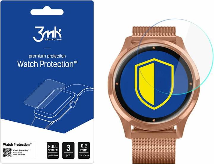 Actual product image 3MK Protective screen glass for smartwatch Garmin Vivomove