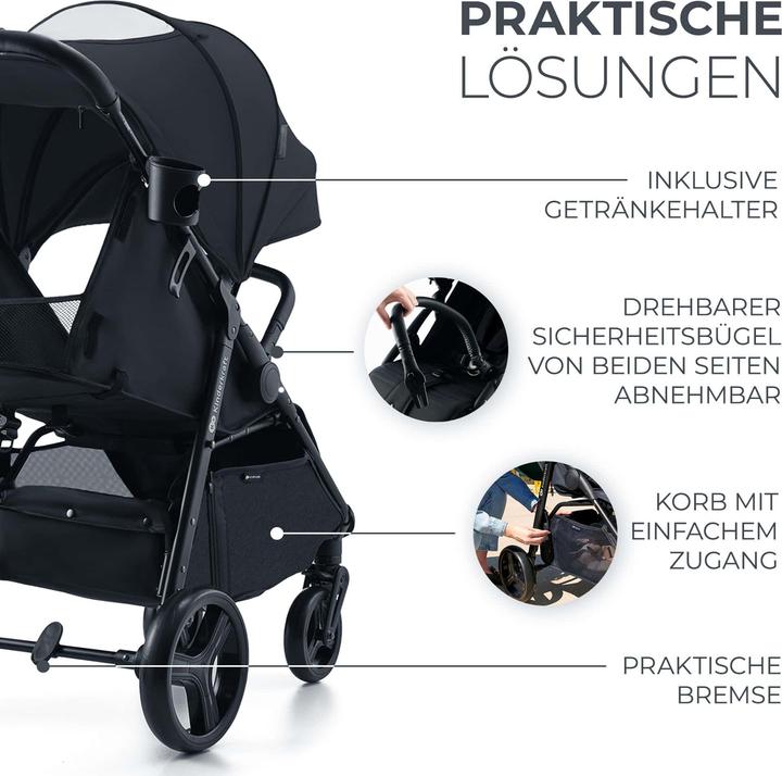 Actual product image KinderKraft Baby Stroller RINE CLASSIC BLACK