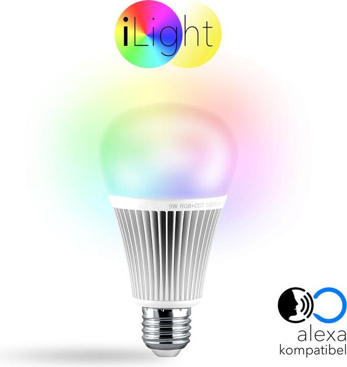 Produktbild iLight E27 LED CCT RGBW (E27, 9 W, 850 lm, 1 x, F)