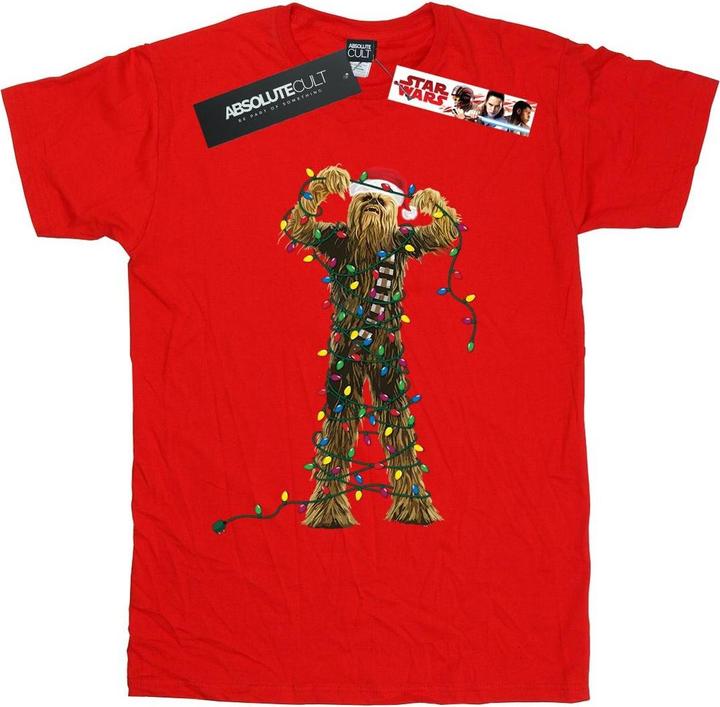 Immagine prodotto Star Wars Chewbacca Christmas Lights Maglietta Uomo (S)