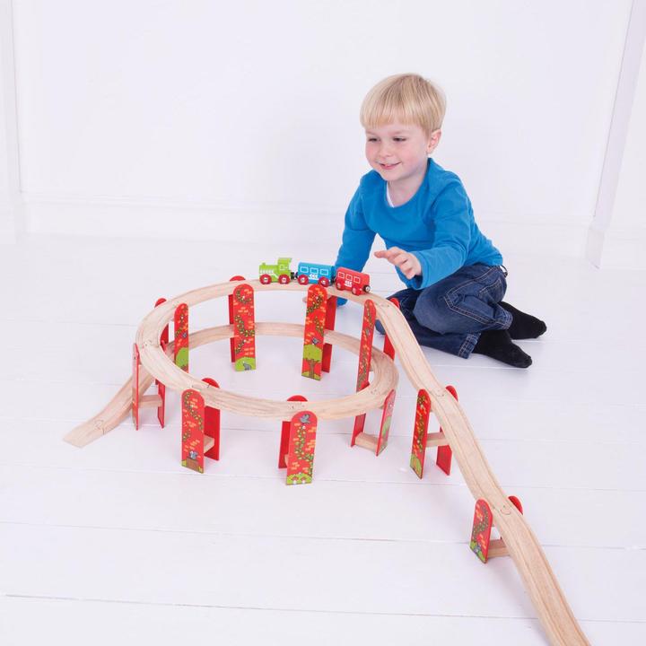 Actual product image Bigjigs Wooden Track Viaduct Extension Set