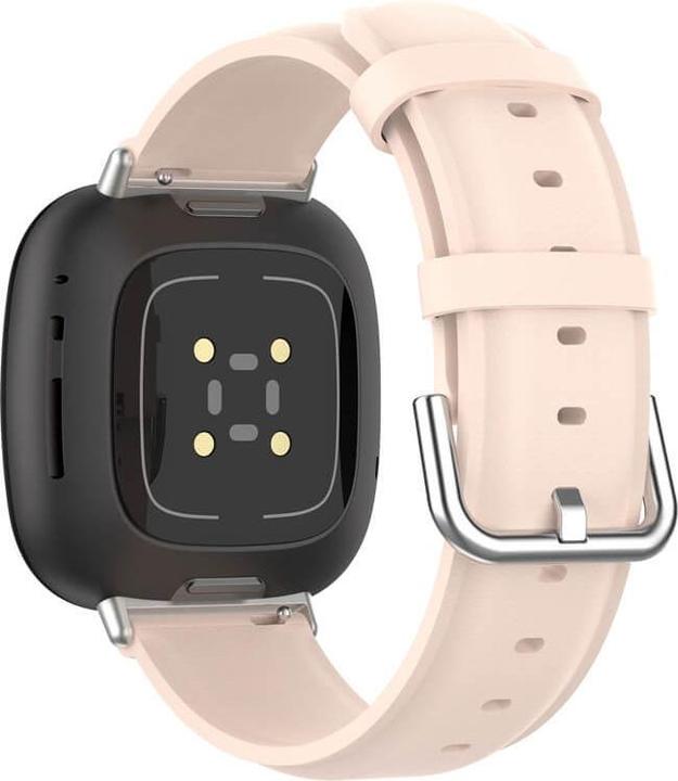 Actual product image Cover-Discount Fitbit Versa / Sense - Leather Bracelet pink (Faux leather, Versa 3, Sense)