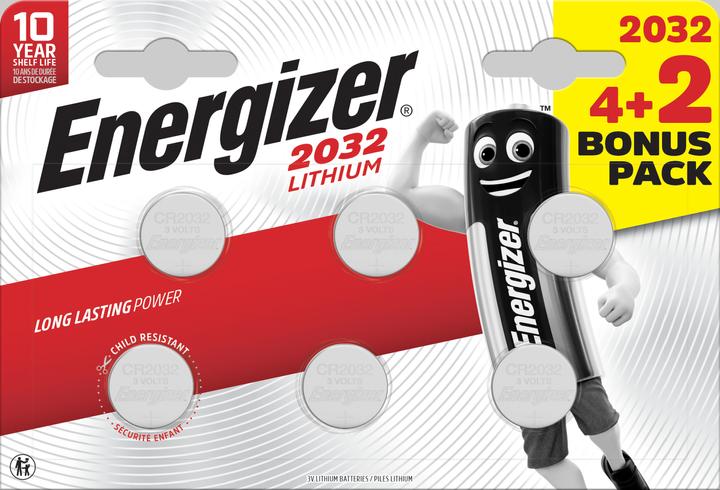 Actual product image Energizer Button cell 2032 (6 pcs., CR2032, 235 mAh)