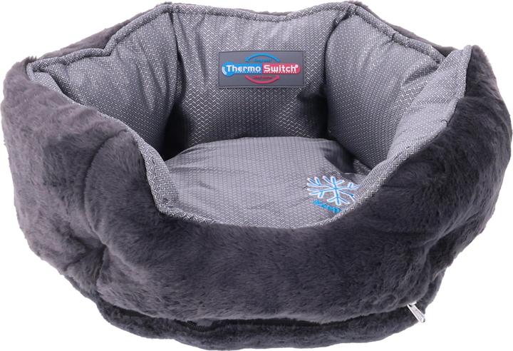 Actual product image Thermoswitch Santorini S dog bed 45 x 38 cm silver/grey (Dog)