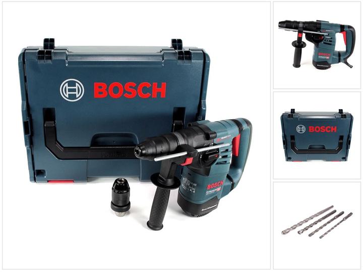 Produktbild Bosch Professional Bosch GBH 3-28 DFR Professional Bohrhammer mit Wechselfutter in L-Boxx mit 4 tlg. SDS Plus Bohrer (Netzbetrieb)