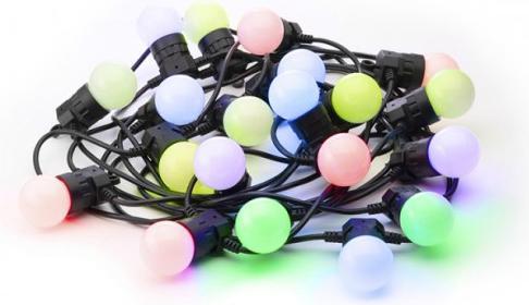 Twinkly G45 Bulbs Strings 20 RGB LED Black (10 m)
