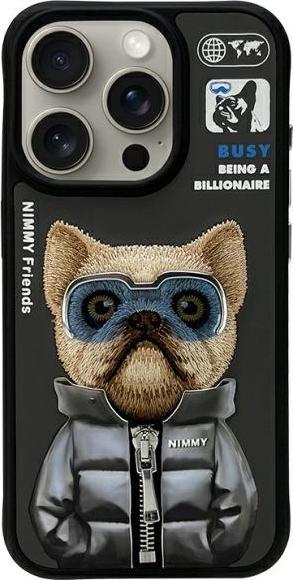 Productafbeelding Audi Nimmy case iPhone 15 Pro Max 6.7" black Cool&Cute 2.0 Dog (Apple iPhone 15 Pro Max)