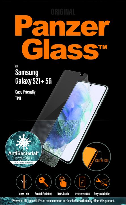 Actual product image PanzerGlass Case Friendly (1 Piece, Samsung Galaxy S21+)
