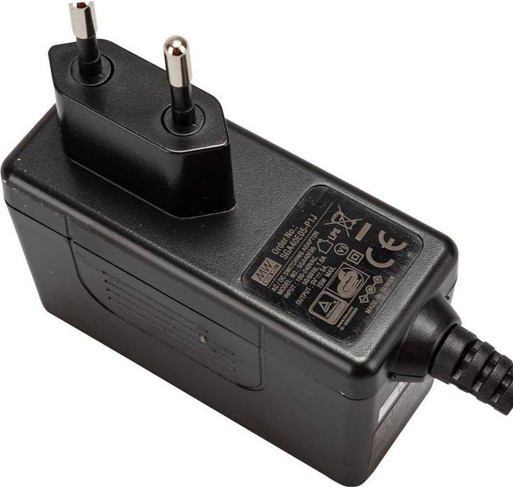 Image du produit MeanWell Power Adapter Euro Plug In 5V 25W