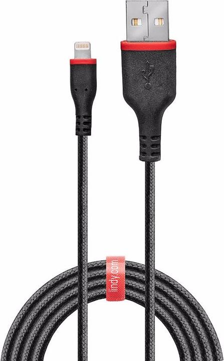 Actual product image Lindy Lightning charging cable (2 m, USB 2.0)