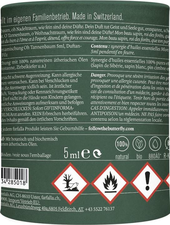 Nährwerte und Zutaten Farfalla Geschenkset Oh Tannenbaum Ds